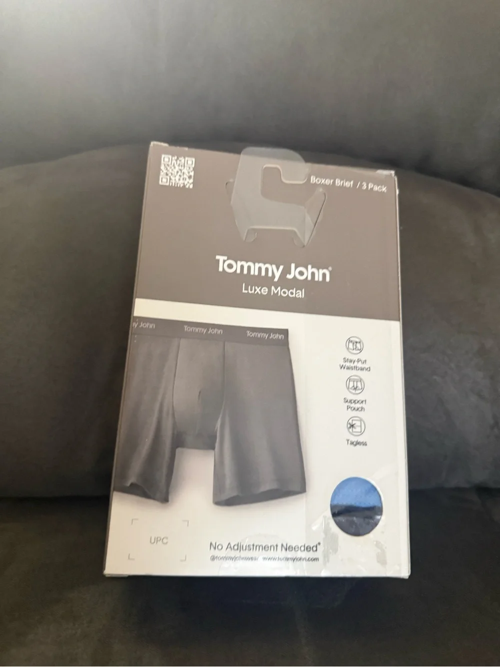 Tommy John Men's Boxer Brief 3-Pack - Gray/Light Green/Blue